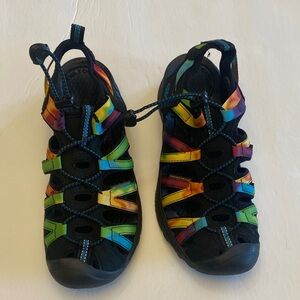 Keen Women’s Whisper closed toed durable tie dyed adventure Sandals